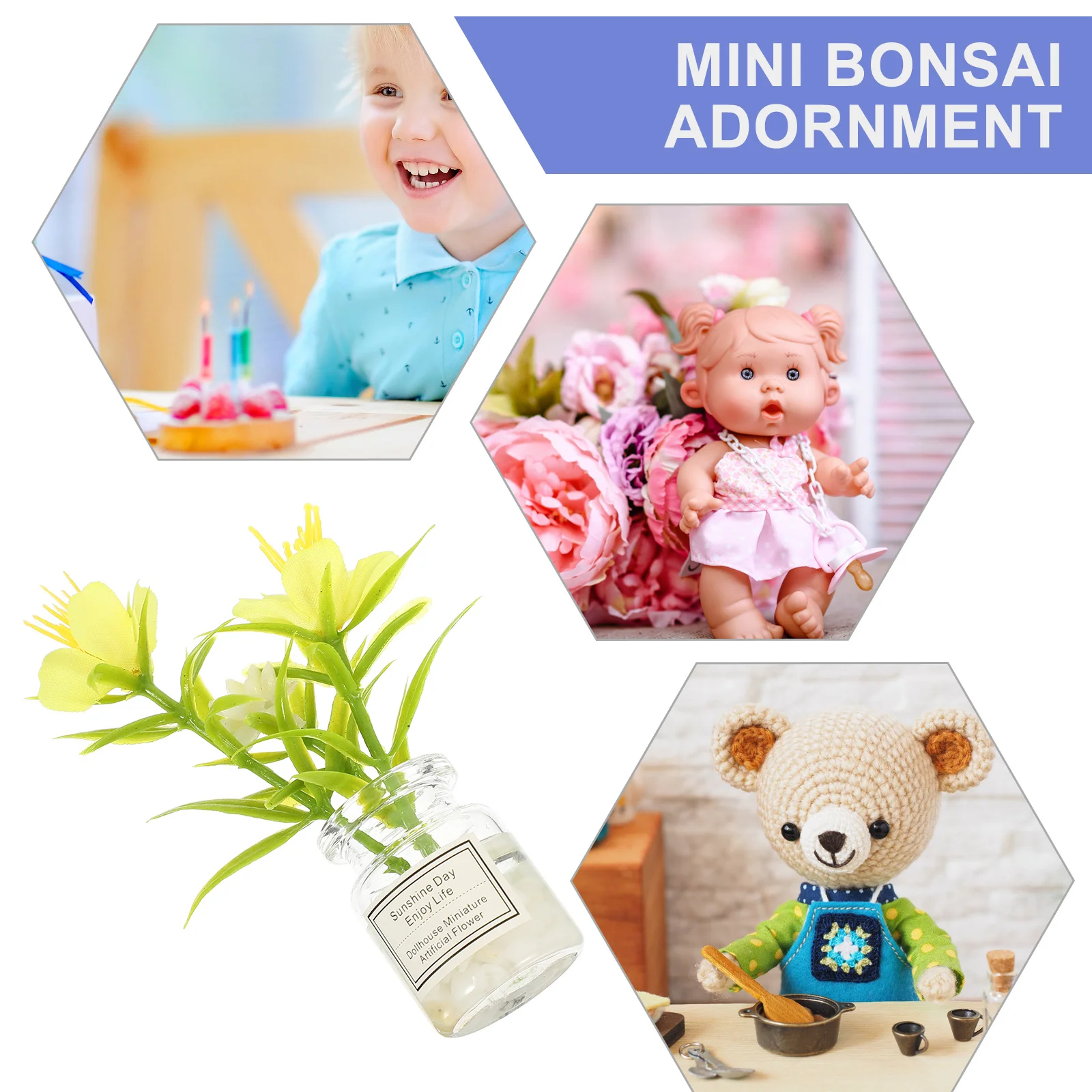 قسط صغير بوعاء النبات ديكور محاكاة بونساي للمنزل المصغر البستنة المشهد سطح المكتب زخرفة محسن مساحة المعيشة #3