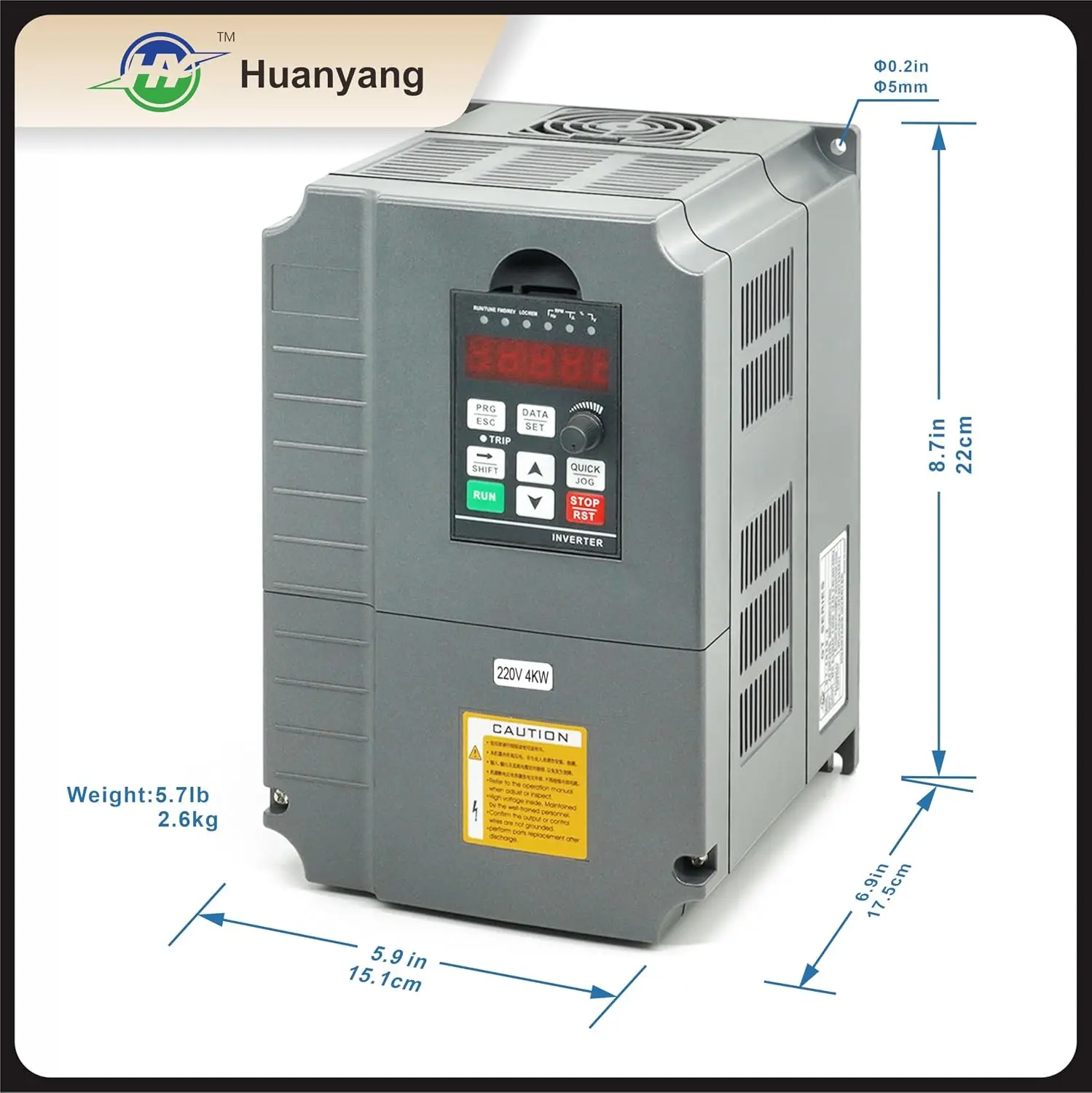 VFD Variable Frequency Drive Converter 4kW 5HP 220V Single to 3 Phase Vector Control 220VAC 1 3 Phase Input 220VAC 3 Phase 0 400