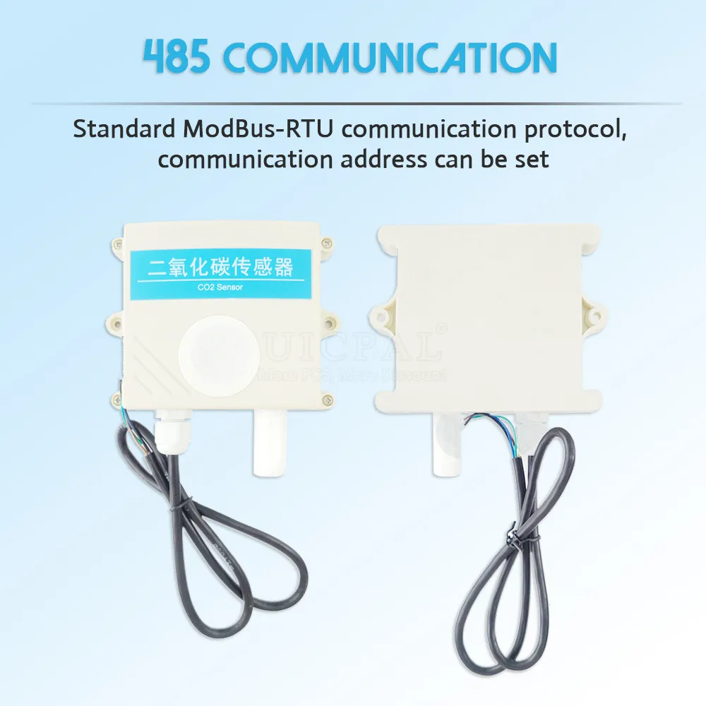 CO2 Sensor RS485 4-20mA 0-5V 0-10V Output High Precision Gas Concentration Detector CO2 Transmitters Sensors Gas Detection
