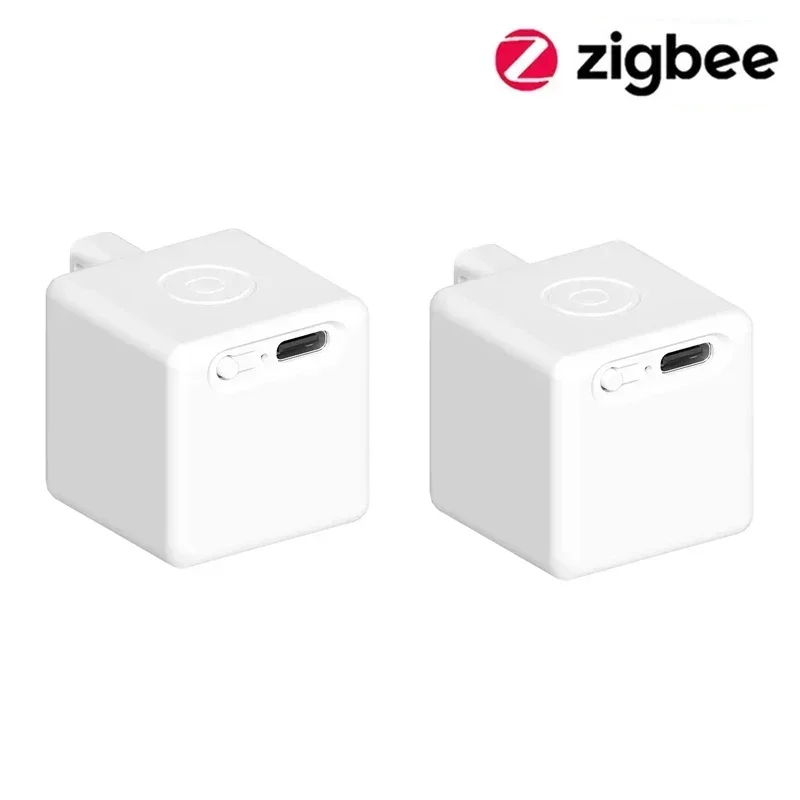 Tuya Zigbee 1/3 Stuks Smart Tpye-C Oplaadbare Touch Fingerbot Plus Robot Knop Pusher Arm Schakelaar Ondersteuning Alexa google Home Alice