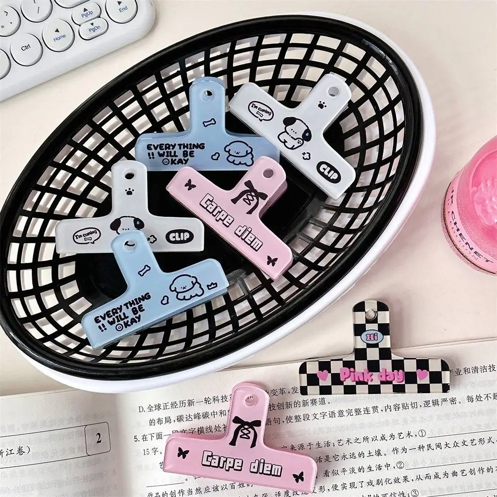 

Hand Account Storage Clip Cute Long Tail Clip Acrylic Minimalist Binder Clip Simple High Appearance File Ticket Clip Test Paper