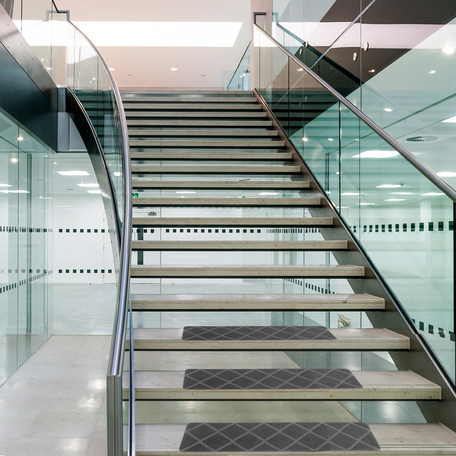 

4Pcs Anti Slip Stair Carpet Soft Comfortable Non-Skid Indoor Outdoor Runner Rugs Perfect for Wooden Steps Kids Pets Home Decor