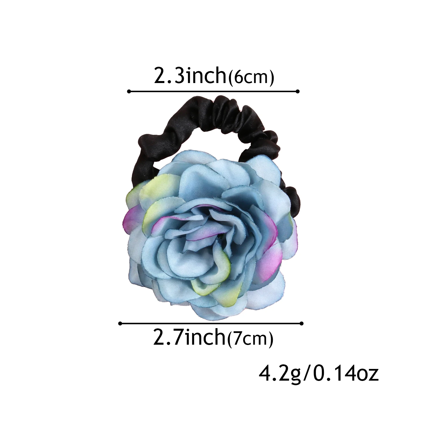 4/12pcs Women Girls Flower Hair Ties Ponytail Holder Elastic Hair Bands Kids Hair Accessories Floral Hair Tie Girls Headwear