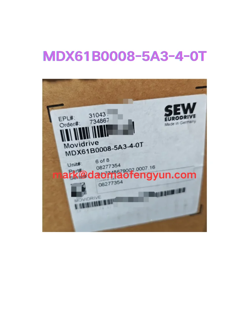 

MDX61B0008-5A3-4-0T Совершенно новый сервопривод,