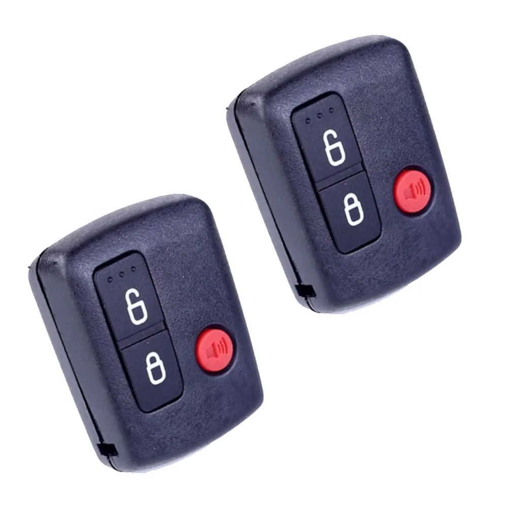 Remote Key Shell Black 3 Button Remote Key Fob Shell Replacement for Ford BA BF Falcon Territory SX SY Ute Wagon (2 Pack)