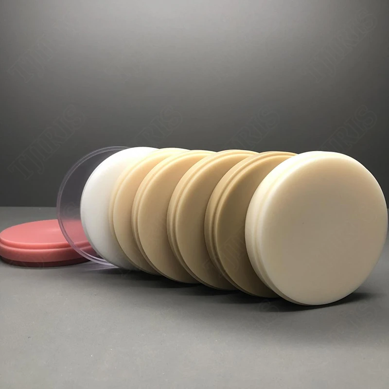 1pcs Pink Flexible PMMA Disk 98*10mm-30mm For CAD/CAM Dental Lab Partial Denture Material Modeling Open System Acetal Blocks