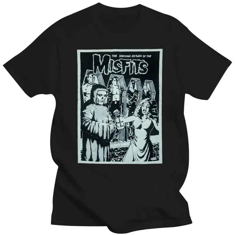 THE SHOCKING RETURN OF THE MISFITS T SHIRT Mens Clothing graphic men clothing harajuku oversized 2024 funny style short sleeve