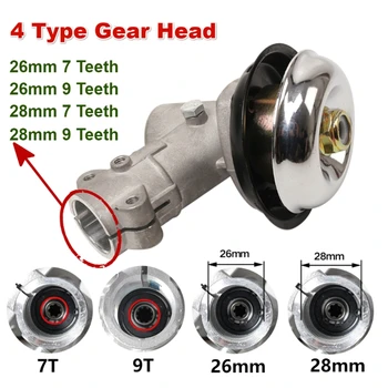 26mm/28mm 트리머 기어 헤드 브러시 커터 잔디 트리머 교체 기어 헤드 잔디 깎는 기계 부품 원예 도구 M30 21, 잔디 깎는 기계 트리머 