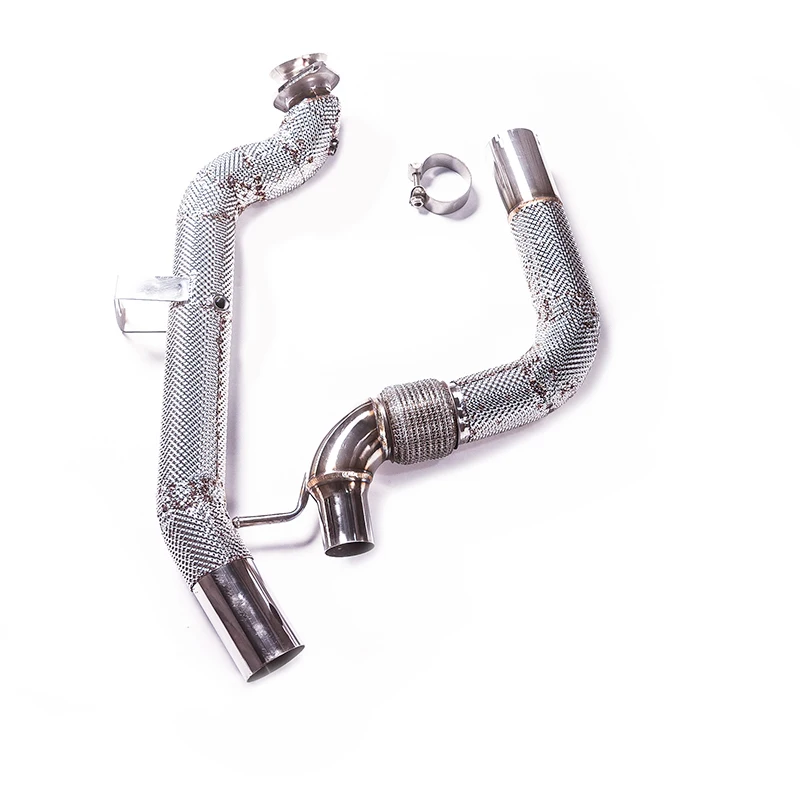 

high performance 304 stainless steel exhaust downpipe For Ford Mustang 2.3T 2015~UP downpipe exhaust