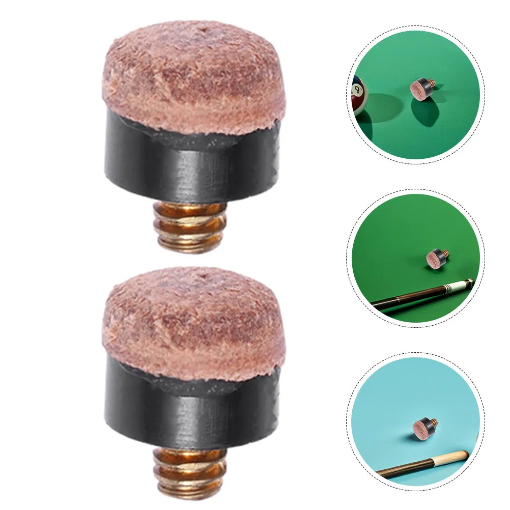 

20Pcs Screw on Pool Cue Tips Hard Synthetic Replacement Kit for Billiard Snooker Cue Stick Billiard Stick Tips