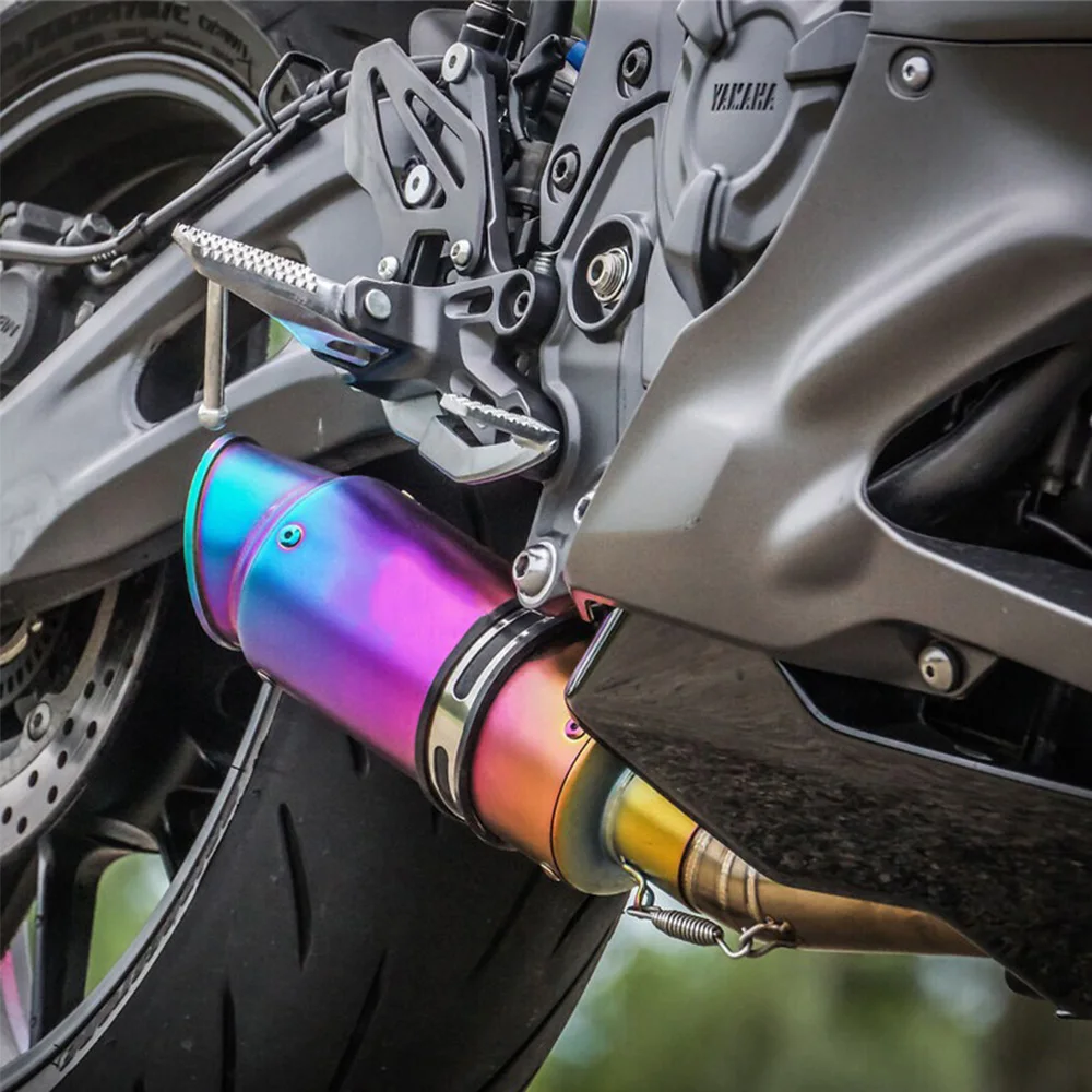 Für Yamaha YZF R7 XSR700 MT-07 2021-2024 Komplettes Auspuffsystem 51mm Schalldämpfer Carbon-Auspuffrohre Auspuffanlagen – Detail 6