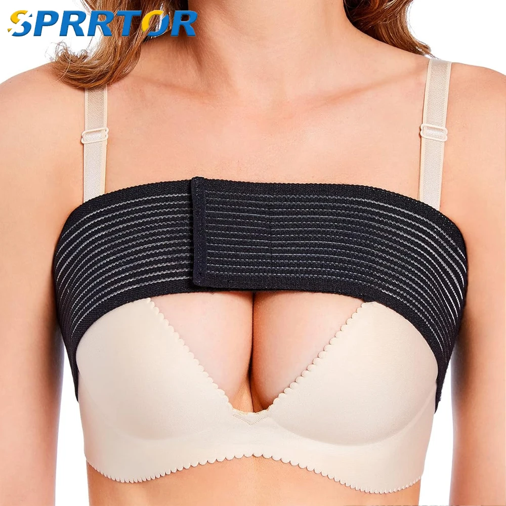 Post Op Breast Augmentation Bra Band,Breast Implant Chest Brace,Chest Compression Support Band,Sports Bra Alternative WorkingOut