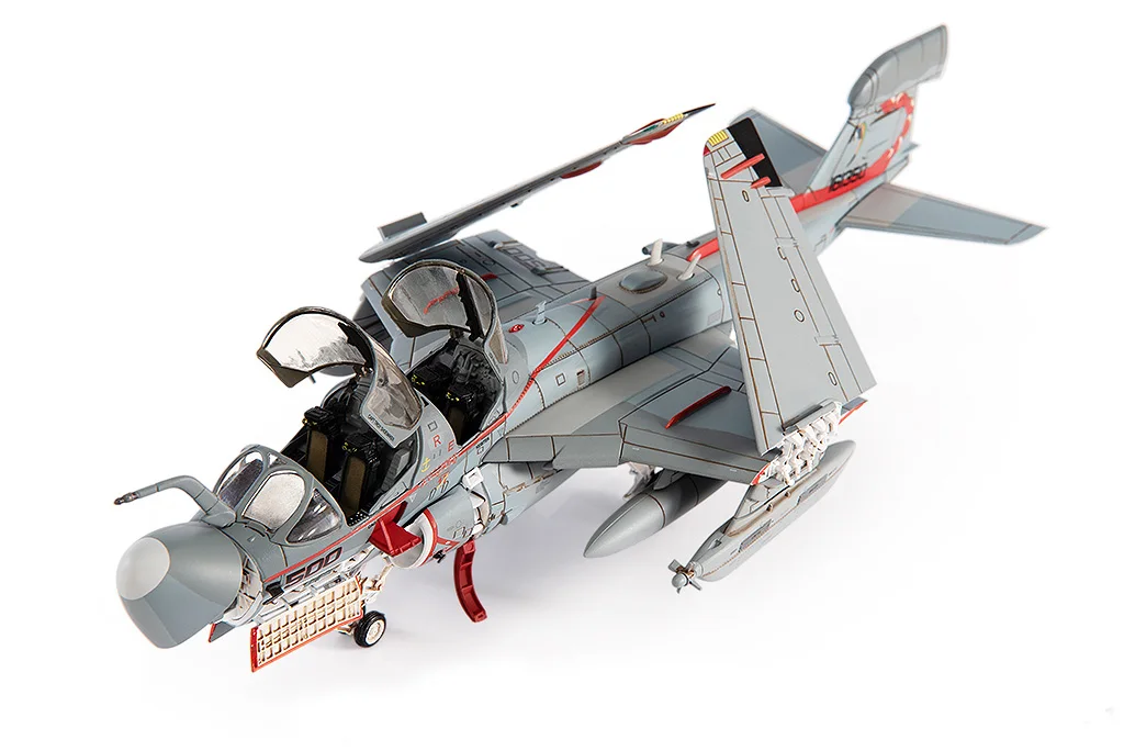 1/72 Model pesawat perang elektronik JC US EA-6B skuadron VAQ-132 2005 model koleksi produk jadi logam campuran