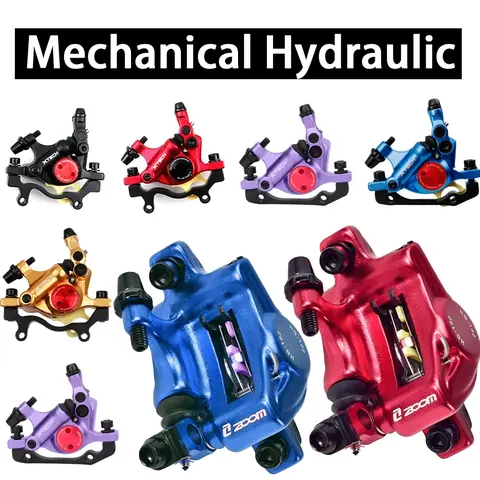 ZOOM XTECH HB100 Mechanical Disc Brake Caliper 2 Piston Brake Caliper Kit Hydraulic Bicycle Rear Front Mtb Electric Bicycle