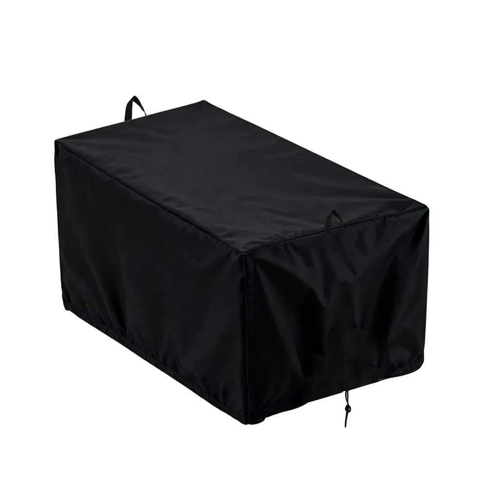 Black Dust and Weather Cover for Single Electric For Deep Fryers - Oxford Fabric with Secure Drawstring Design