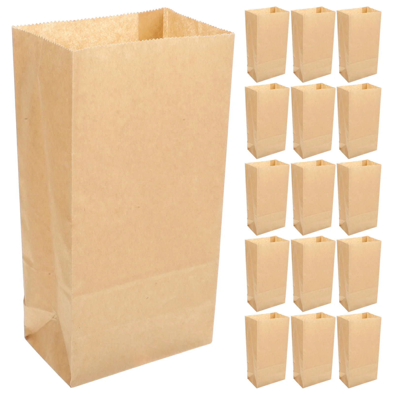 100 Pcs Lunch Bag Paper Sandwiches Toaster Bags Hamburger Kraft Bakery Gift Packing Pouch