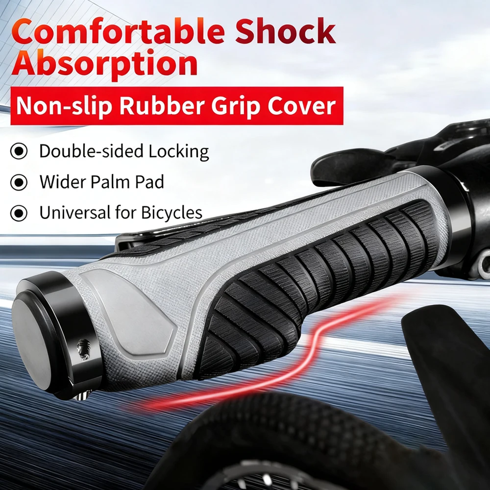 

Bicycle Grips Handlebar Soft Shockproof Rubber Bike Handlebar Grips Riding MTB Road Cycling Ergonomic Grips Bicycle Accessories