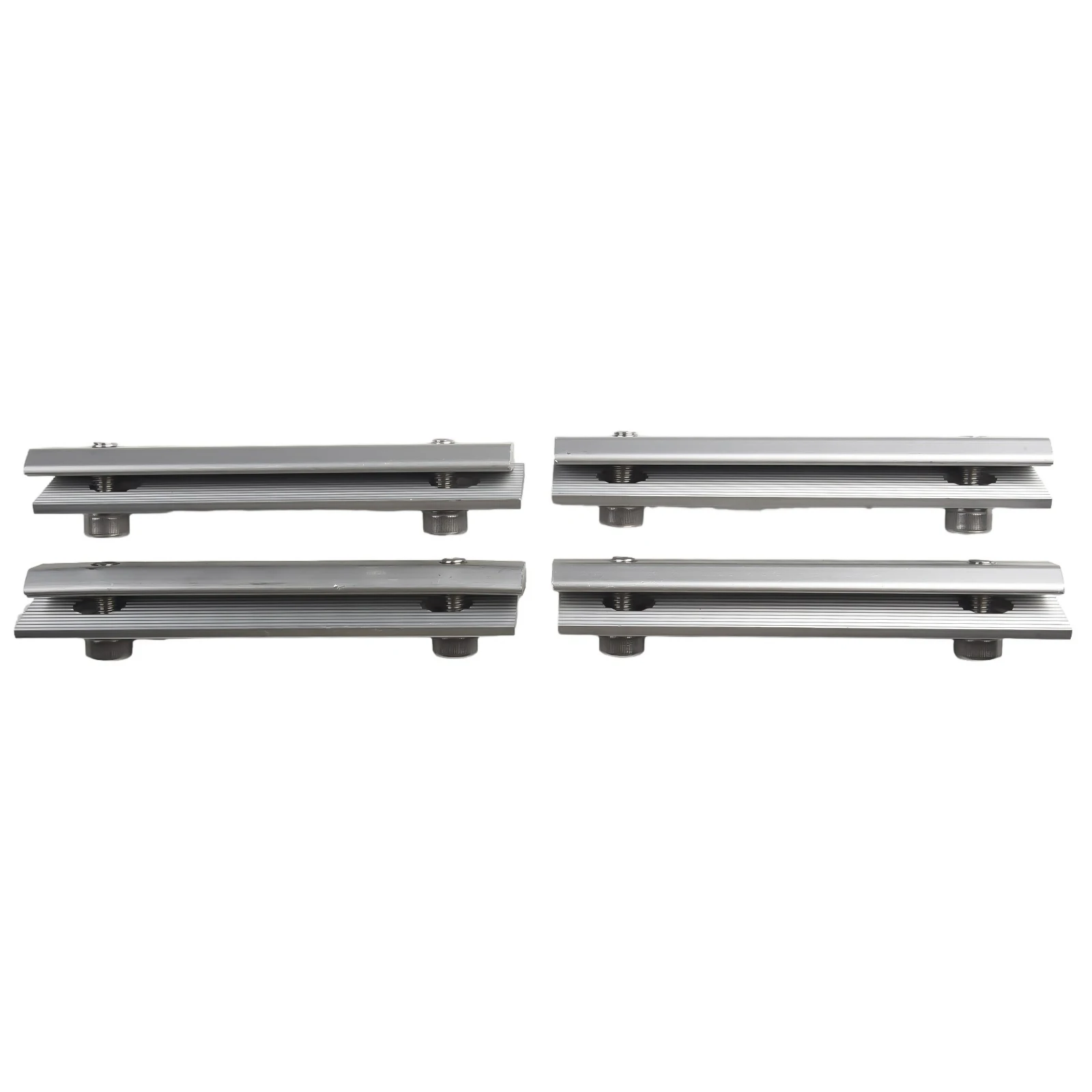 Conectores de trilhos módulo solar 1/4/8pcs montagens de painel solar fontes de energia solar bloco de conexão de liga de alumínio