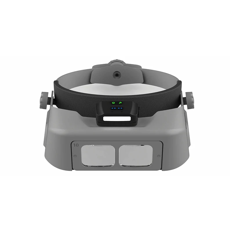 SmartPro Optiloope USB Rechargeable Headband Magnifier Jewelry Inspection 1.75/2/2.5/2.75/3.5x Magnifying Loupe with LED Light