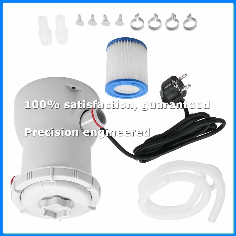 

Pool Filter Pump, 330 GPH Paddling Electric Pool Filters Small Pool Filter Pump(EU Plug)-ABYS