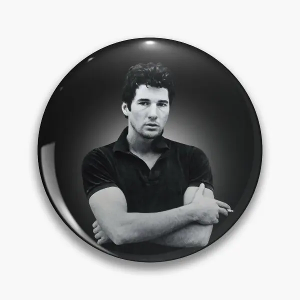 Richard Gere  Soft Button Pin Funny Women Cute Creative Hat Gift Clothes Metal Lapel Pin Cartoon Lover Badge Brooch Collar