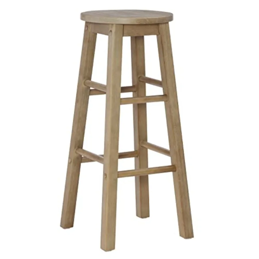 

Zeke Grey Wash 29" Barstool with Round Seat