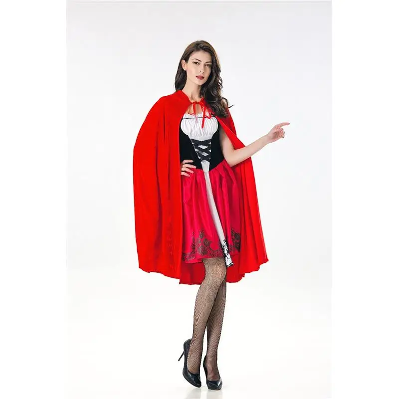 Nouveau jeu d'Halloween orm Cosplay Anime fée T petit chaperon rouge Costume scène Performance femmes caillot traditionnel...