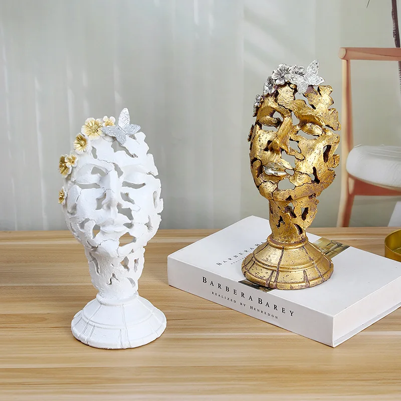 

Европейская абстрактная художественная полая фигурка из смолы, домашний декор, украшение для гостиной