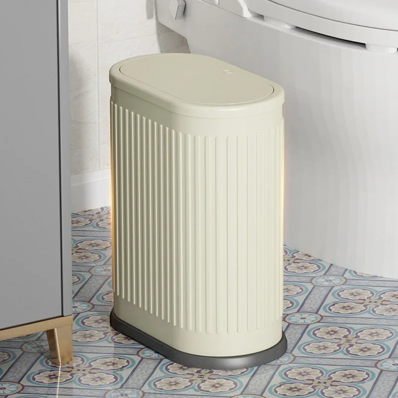 Press type trash can Bathroom Garbage Can Lid Trash Trashcan Waste Bin Container Kitchen Supplies