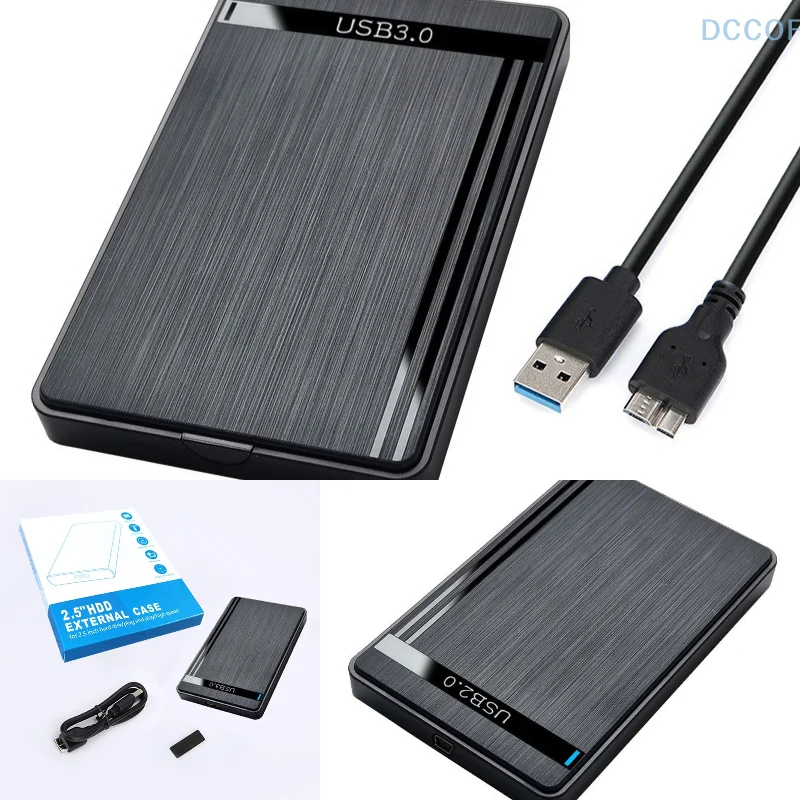 3TB Type-c USB3.0 External Mobile Hard Drive Box Micro Efficient 2.5-inch SSD HDD SATA Driver-free Office Game