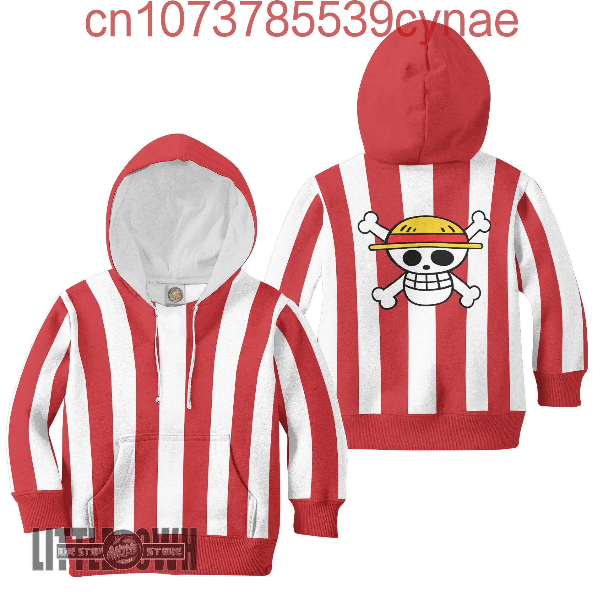 

Kids One Piece Hoodie Cute Cartoon Boys And Girls Tops Children's Loose Wear Autumn Child Long sleeved Sweatshirt