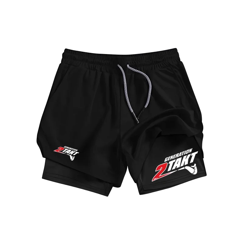 

Фитнес ONE Мужские 2-в-1 Двухслойные Компрессионные Шорты Летняя Спортивная Одежда Быстросохнущие Дышащие Джоггеры Спортивный Костюм Мужская Спортивная Одежда