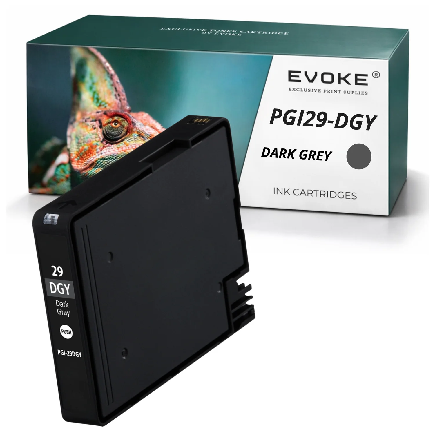 Evoke Compatibele Inkt voor Canon Pgi-29 Pgi29 4870B001 Donkergrijs Pixma Pro-1