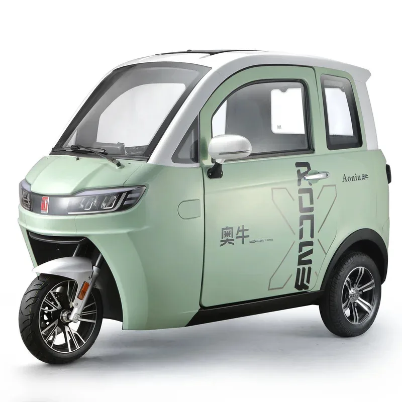 Wholesale Aonew three wheel intellengent charger closed body passenger electric tricycle - Image 3