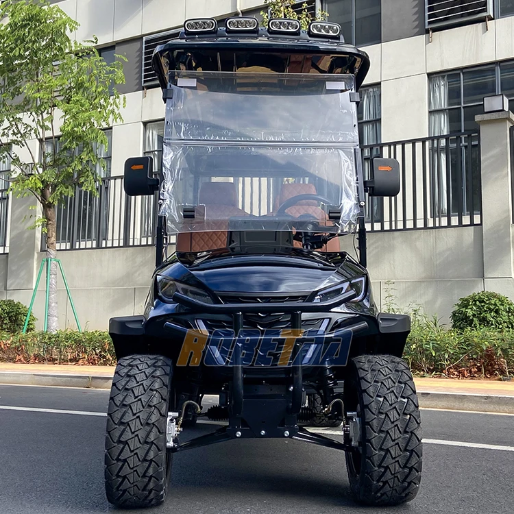 2025 Robetaa Hot Selling Golf Carts Electric 6 Seater Offroad Hunting Vehicle Cart