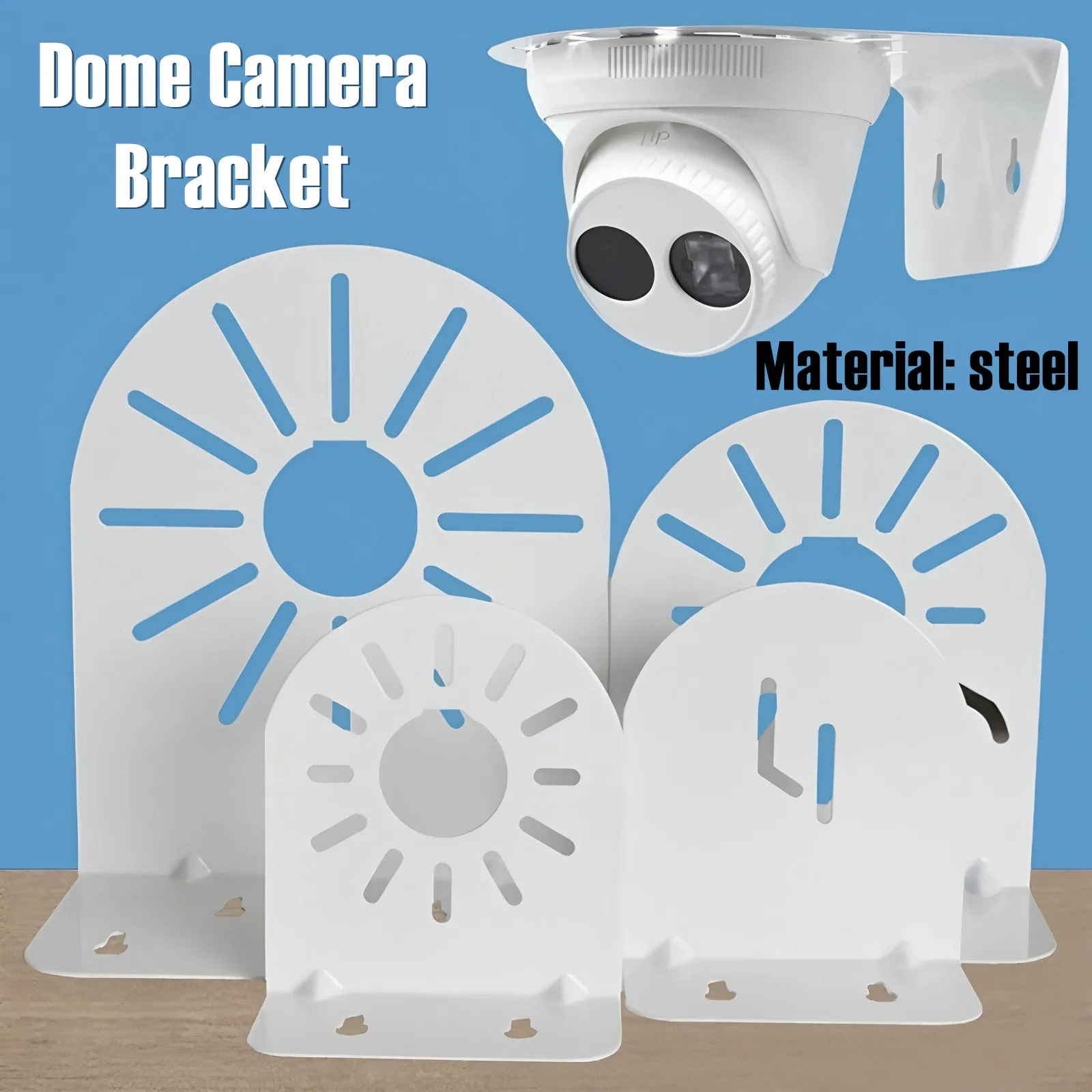 

CCTV Video Surveillance Dome Camera Mounting Bracket Right Angle Wall Ceiling Mount Holder for 2.5'' 4.5'' 6.5'' Dome IP Camera