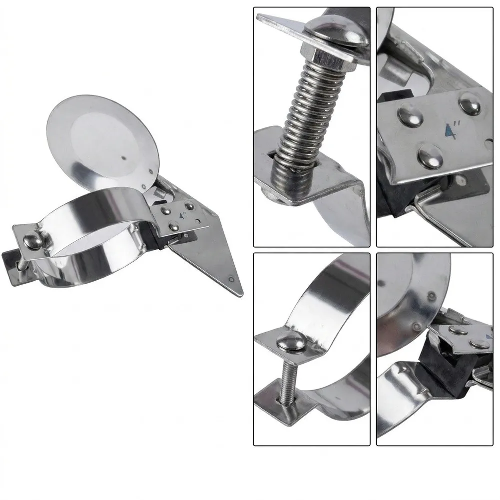 4 Inch T304 Stainless Steel Rain Cap for Exhaust Systems on Industrial Generators Farm Tractors and Large Capacity Engines