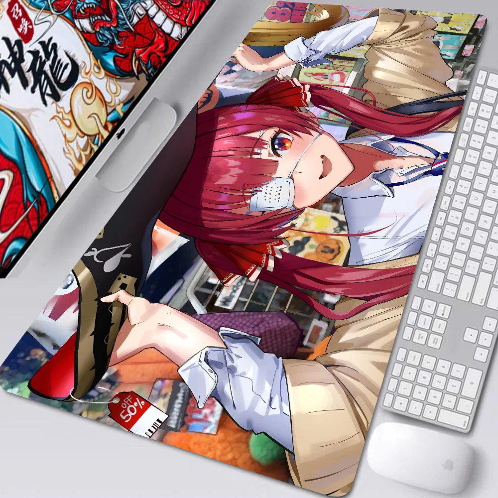 Anime Girl Hololive Houshou Marine Game Mousepad Desk Pad Gaming Accessories Prime Gaming XXL Keyboard Pad Stitched Pad Desk Pad