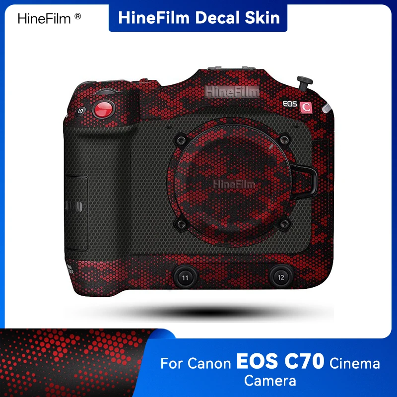 

Hinefilm Skin for EOSC70 Camera Decal Skin C70 Wrap Cover Skin for Canon EOS C70 Camera Sticker for CanonC70 Court Wraps Film