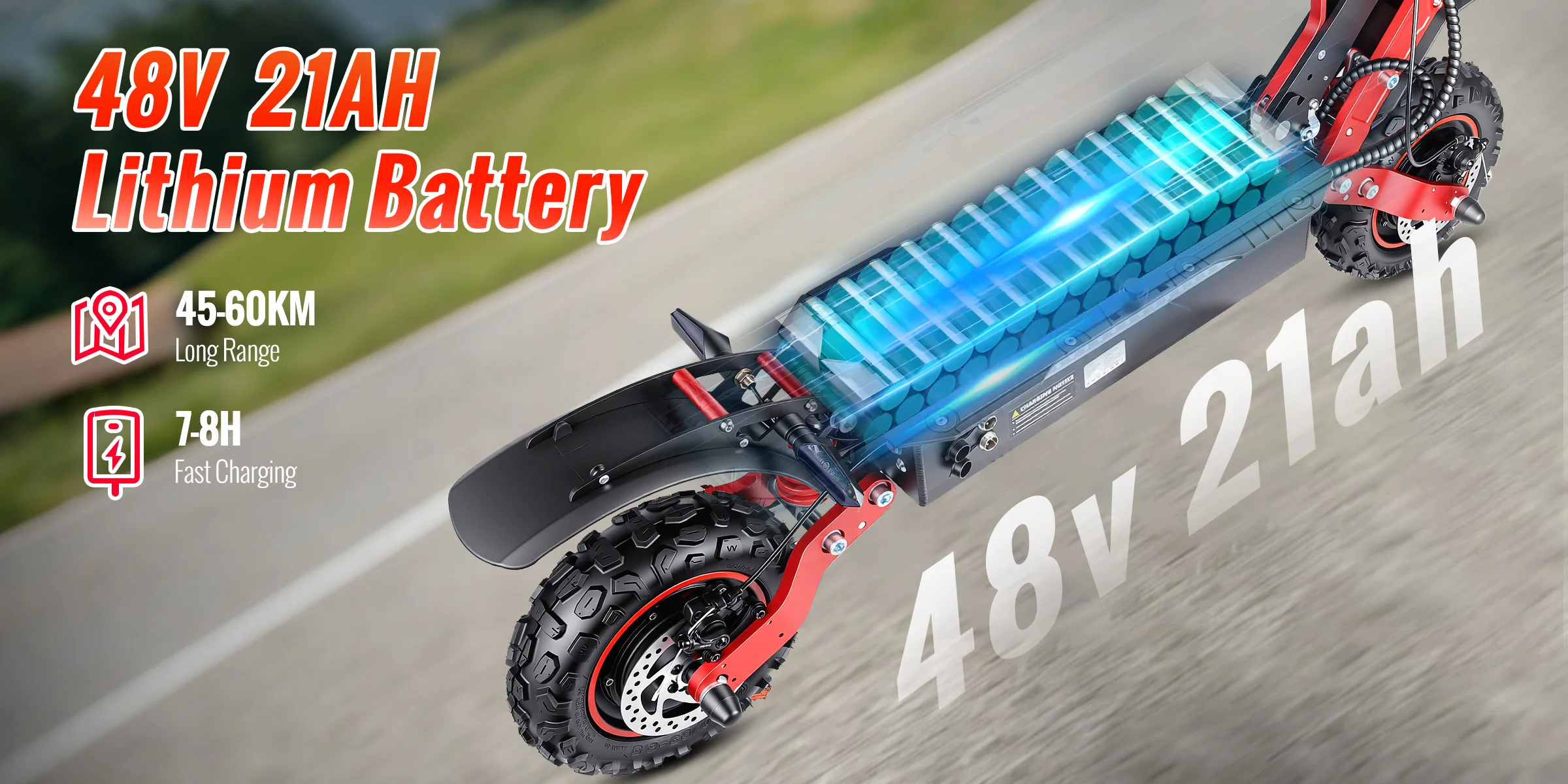 SUNNIGOO 3600W X7/X7PRO Elektroroller Doppelmotor 48V 65km/h für Erwachsene 11 Zoll Offroad Faltbarer E-Scooter Großes Zentraldisplay NFC-Entsperrung Verstellbarer Lenker Voll-LED-Beleuchtung Doppelte Stoßdämpfung Doppelte Bremse Mehrere Geschwindigkeitsmodi 150KG Traglast Roller – Detail 6