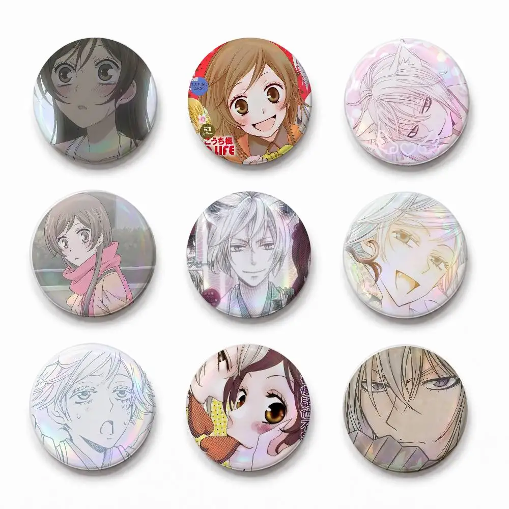 A-K-Kamisama Kiss Round Button Badge Pin Set Anime Cartoon Game Music Cool Fashion Brooch For Backpack Clothes Hat