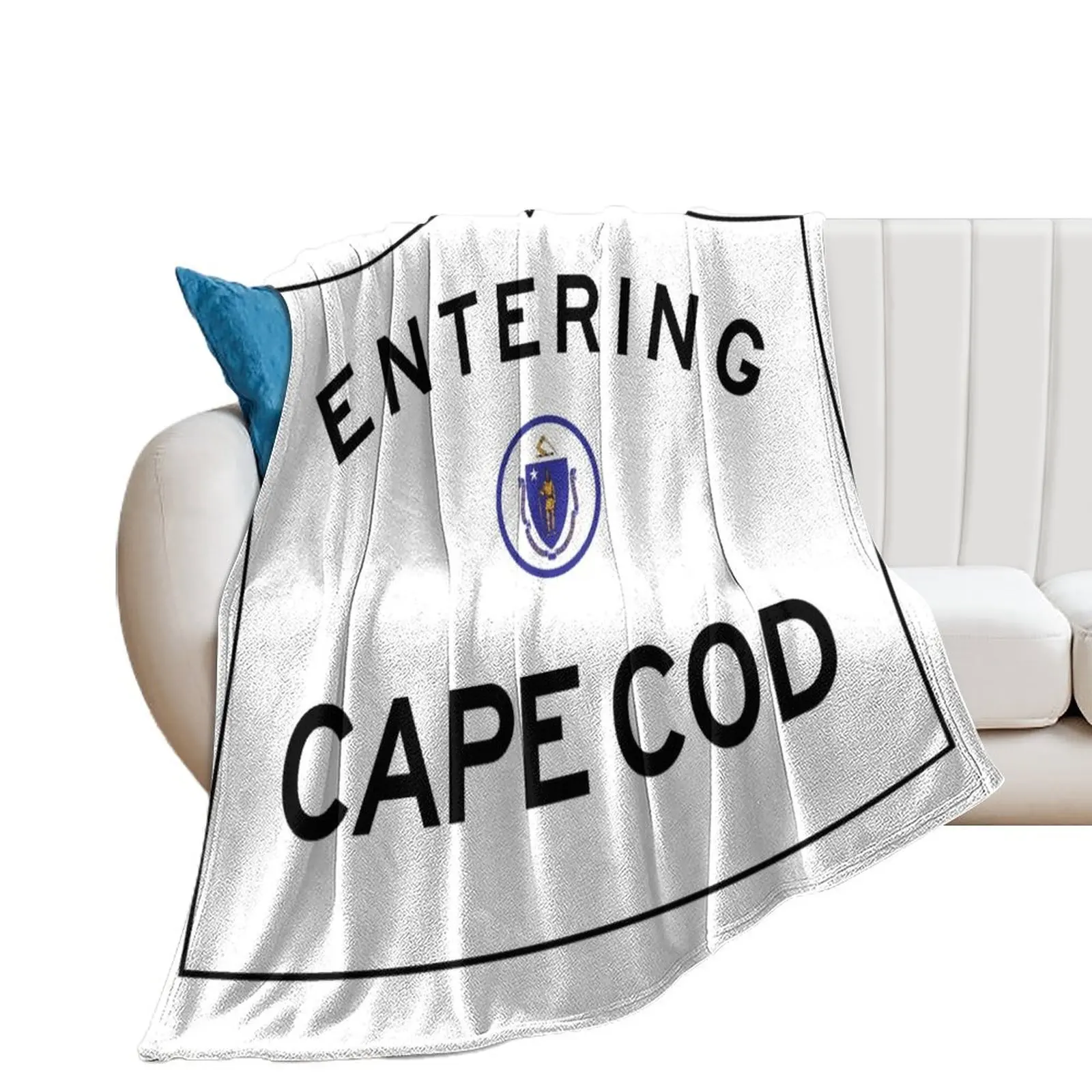 

Entering CAPE COD - Commonwealth of Massachusetts Road Sign Throw Blanket For Baby christmas decoration Blankets