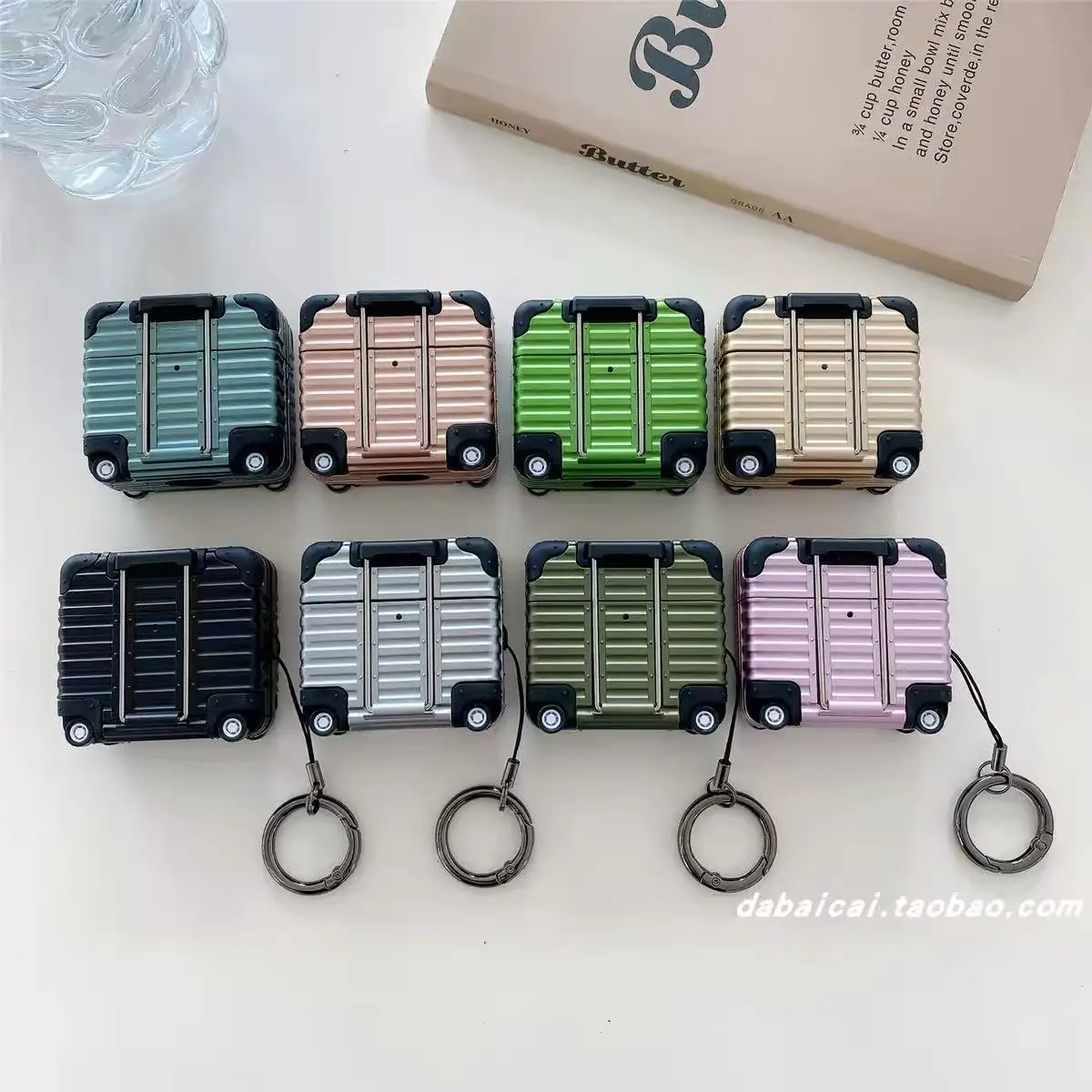 Fashion Individual Suitcase for Airpods 4  Pro3 Trendy Luggage Protective Case for Airpods pro Drop-proof Headphone Case