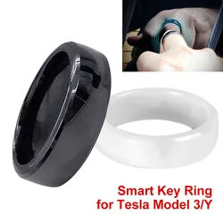 Llavero inteligente Universal para Tesla modelo 3 Y 2021-2023, tarjeta de llave Fob de repuesto, anillo inteligente de cerámica para hombres Y mujeres, resistente al agua