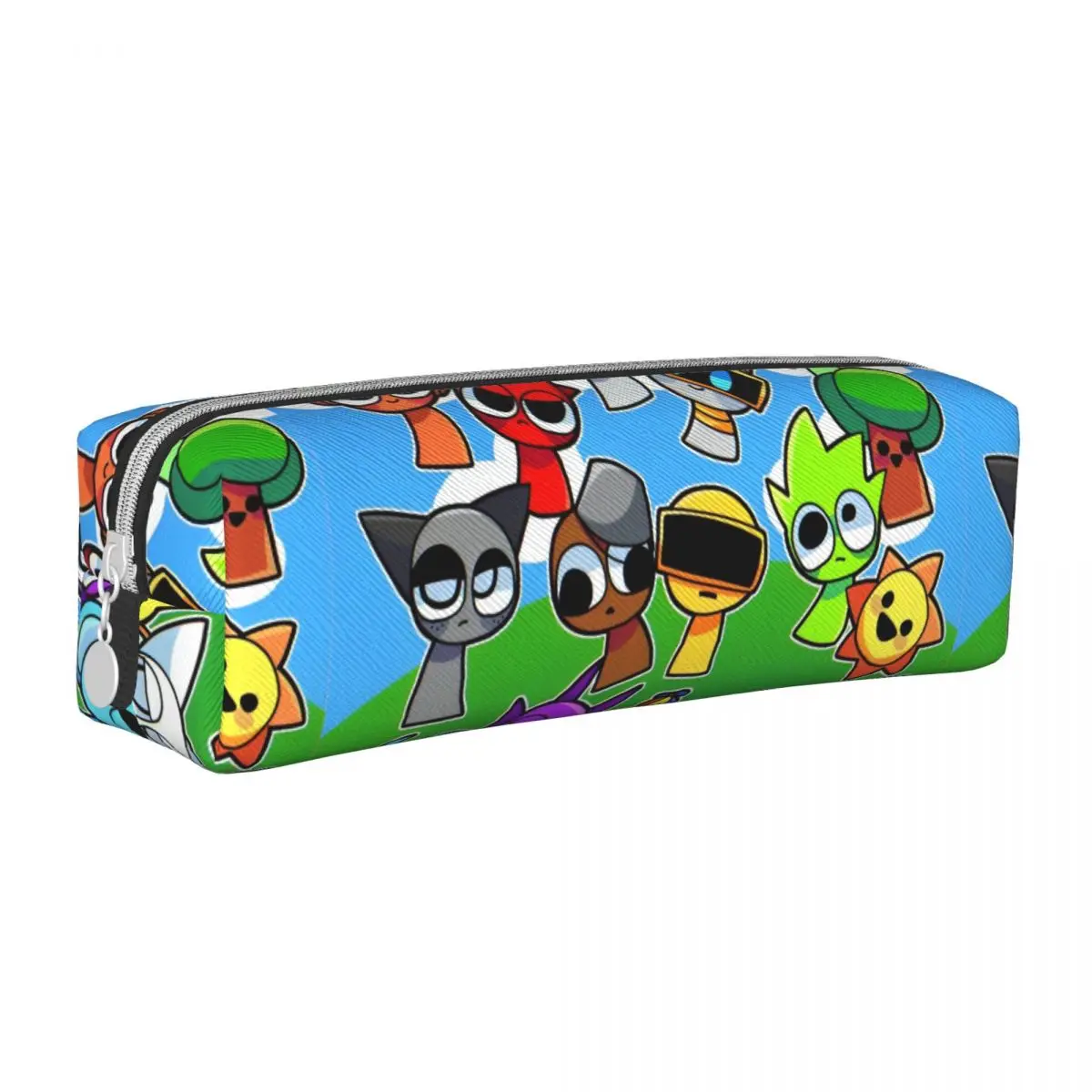 

Cartoon Incredibox Sprunki Pencil Cases Cute Pen Holder Bag Girls Boys Big Capacity Students School Gifts Pencilcases