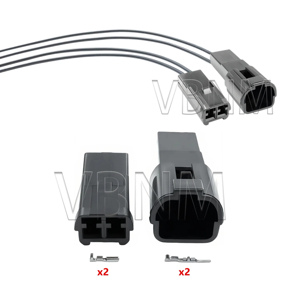 Conector de Enchufe Automotriz Hembra y Macho de 2 Pines 7122-1520-30 7123-1520-30 con Terminal