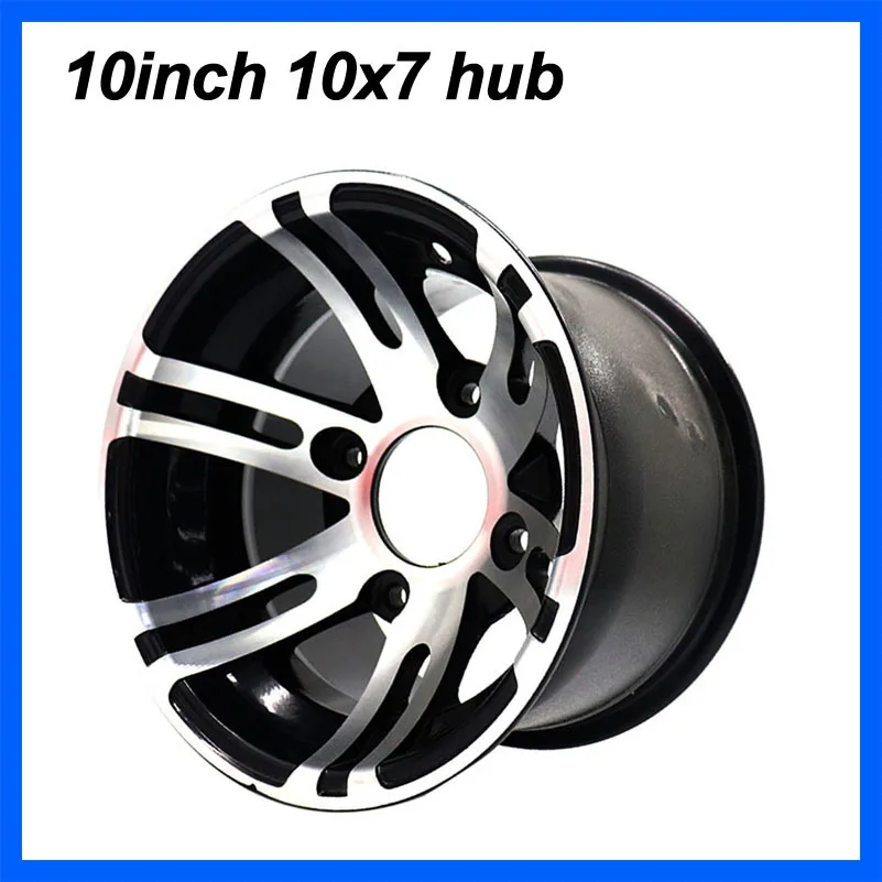 New10 Inch Aluminum Alloy Wheel Hub Size 10x7 Rim For ATV Beach Car Go Kart Golf Cart Patrol Car Electric Vehicle Hub