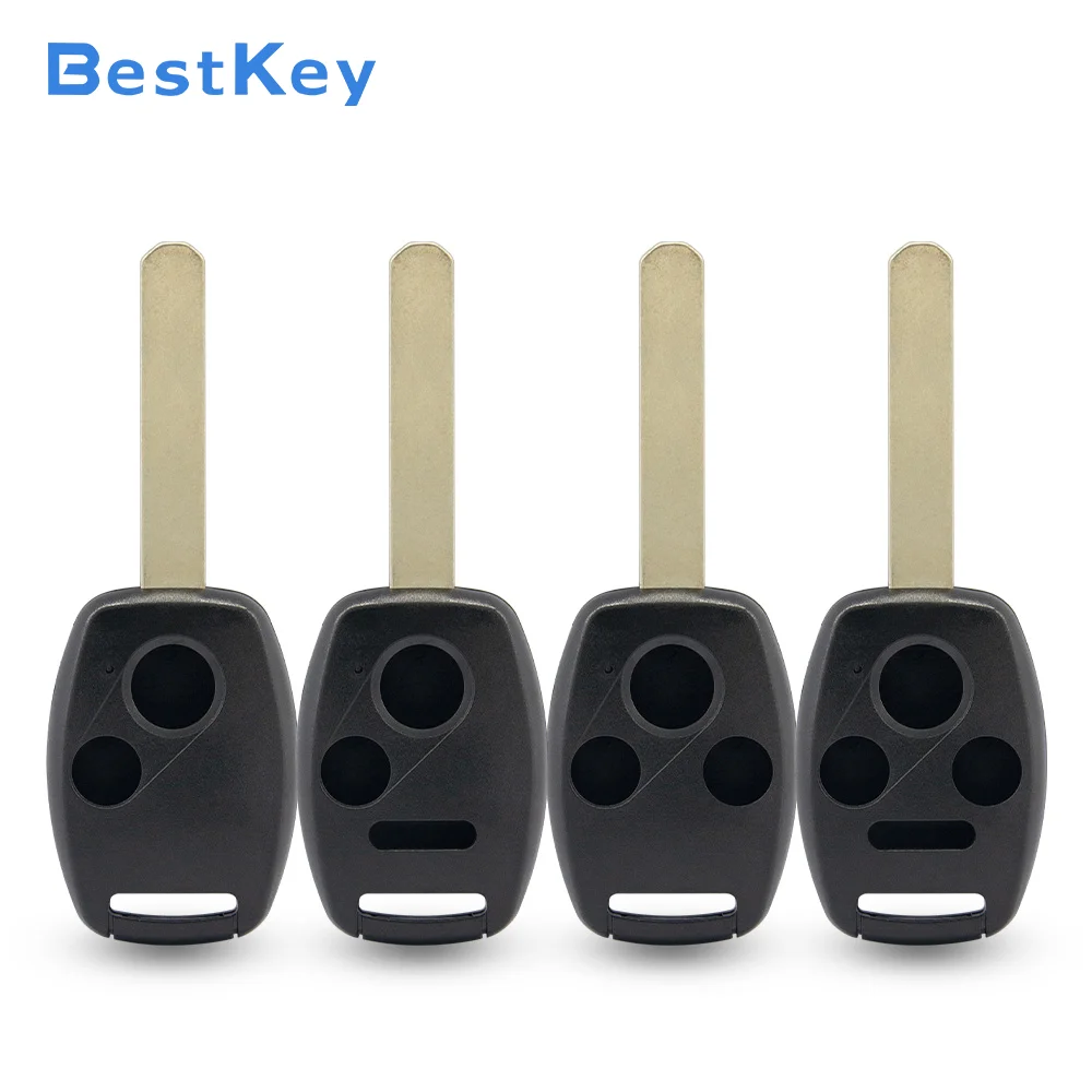 Best Key Workshop Durable Key Shell Assembly With/No Chip Room Protective Fob Case For Honda Accord CRV Civic