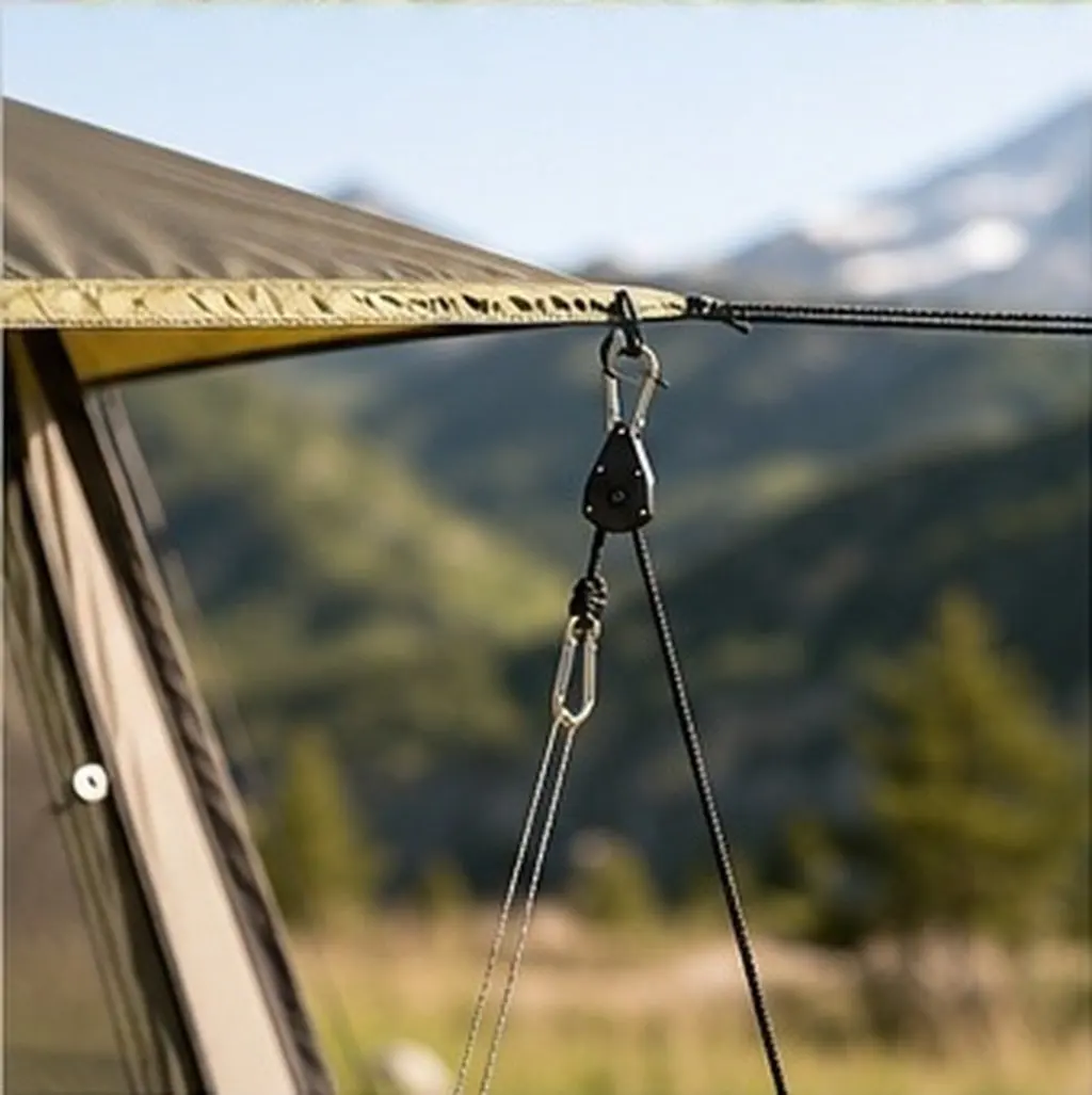 6pcs Adjustable Metal Plant Grow Light Hangers for Indoor Grow Tent – Durable ABS/PP Rope Hooks