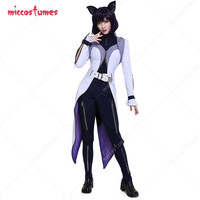Women's Blake  Snow Cosplay Costume Outfit with Belt Set and Cat Ears